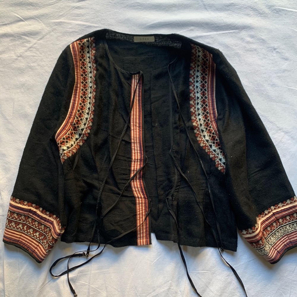 DÔEN linen tie top
